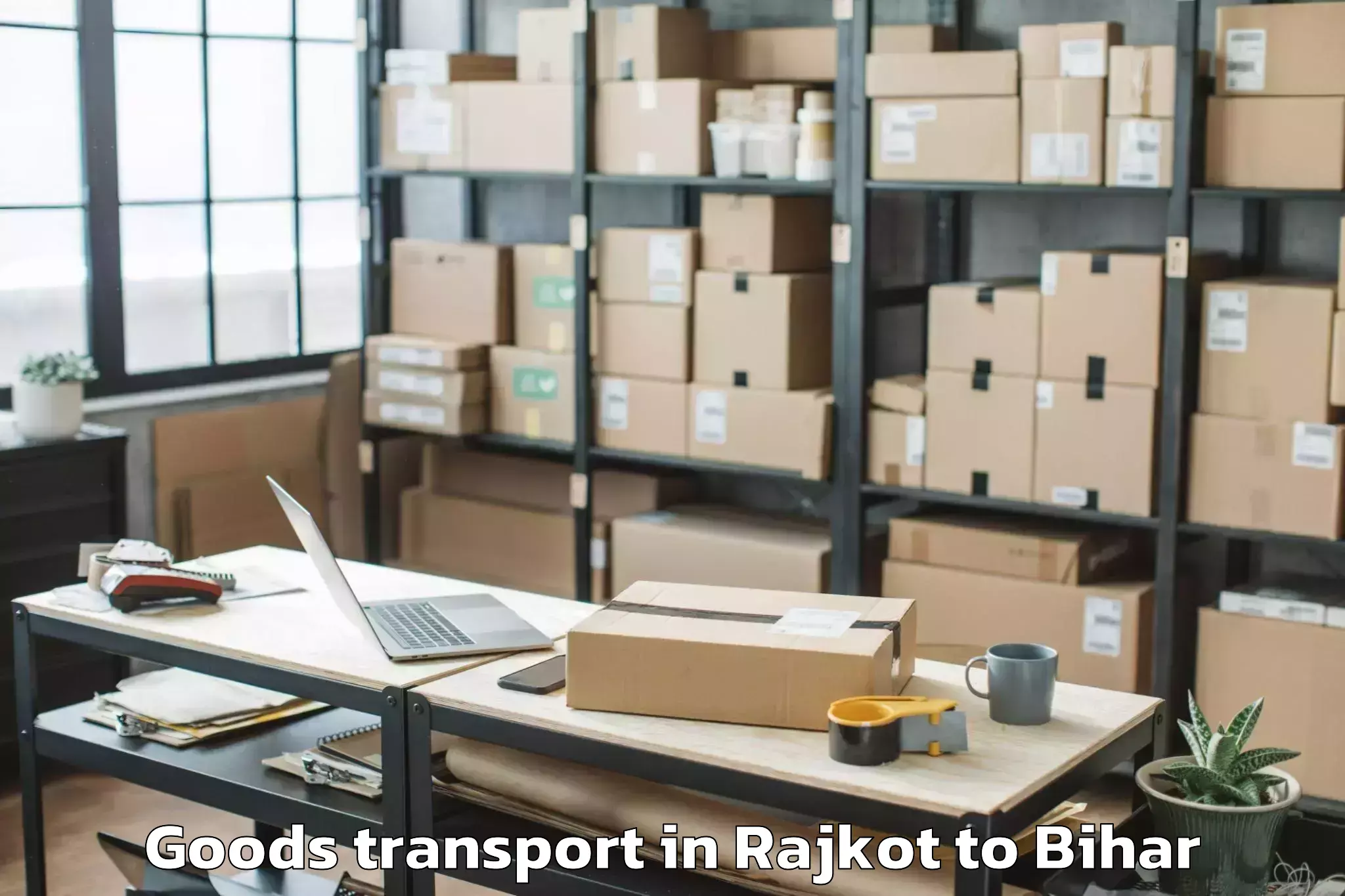 Book Your Rajkot to Fulwariya Goods Transport Today